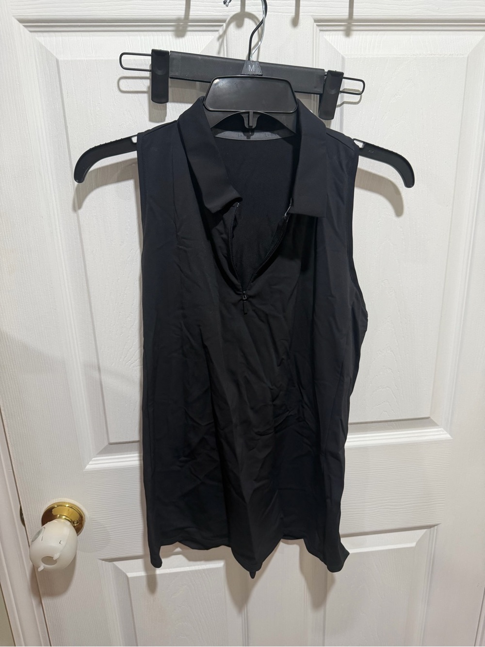 NWT Black Collared Women's Golf Tank